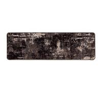 Vidaxl Coureur De Tapis Marsa Noir 100 X 400 Cm Polyester Et Pvc