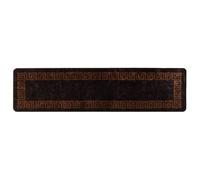 Vidaxl Coureur De Tapis Marsa Noir 50 X 200 Cm Polyester Et Pvc