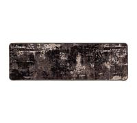 Vidaxl Coureur De Tapis Marsa Noir 50 X 350 Cm Polyester Et Pvc