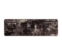 Vidaxl Coureur De Tapis Marsa Noir 50 X 450 Cm Polyester Et Pvc