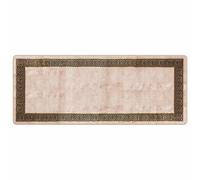 Vidaxl Coureur De Tapis Marsa Noir 80 X 200 Cm Polyester Et Pvc
