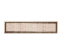 Vidaxl Coureur De Tapis Marsa Noir 80 X 350 Cm Polyester Et Pvc