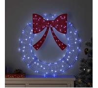 vidaXL Couronne 60 LED Bleu 76 x 76 x 8 5 cm Acrylique 42019123