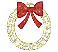 vidaXL Couronne avec 60 LED Blanc Chaud 75 cm Pet, Déco LED Ronde Moderne pour Salon, Noël, éclairage saisonnier, Accessoires de fête, Design Festif