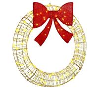 Vidaxl Couronne Avec 80 Led Blanc Chaud 90 Cm Pet