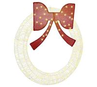 vidaXL Couronne avec des lumières à LED Blanc chaud 120 cm Acrylique