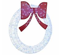 vidaXL Couronne avec des lumières à LED Blanc froid 120 cm Acrylique
