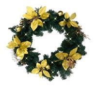 VIDAXL Couronne de No?l avec lumi¿¿res LED Vert 60 cm PVC