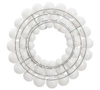 vidaXL Couronne de Noël blanc 45 cm polystyrène