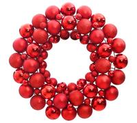vidaXL Couronne de Noël rouge 45 cm polystyrène