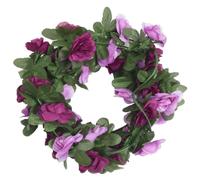 vidaXL Couronnes de Noël 6 pcs. Roses de printemps violet clair 250 cm