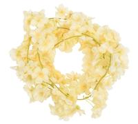 vidaXL Couronnes de Noël fleurs 6 pcs. Couleur champagne 180 cm