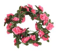 vidaXL Couronnes de Noël fleurs 6 pcs. Rose 240 cm