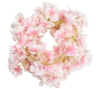 vidaXL Couronnes de Noël fleurs 6 pcs. Rose clair 180 cm