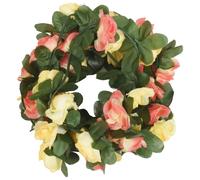vidaXL Couronnes de Noël fleurs 6 pcs. Roses de printemps 250 cm