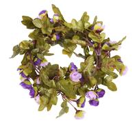 vidaXL Couronnes de Noël fleurs 6 pcs. Violet clair 215 cm