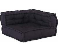 vidaXL 3 poufs modulaires en Tissu Anthracite