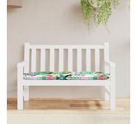 vidaXL Coussin de banc de jardin carreaux multicolore 120x50x7cm tissu