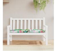 vidaXL Coussin de banc de jardin carreaux multicolore 120x50x7cm tissu 361597