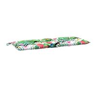 Coussin de banc de jardin carreaux multicolore 120x50x7cm tissu