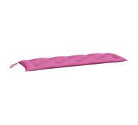 vidaXL Coussin de Banc de Jardin, Coussin de Siège, Coussin de Banc de Patio, Coussin de Meuble de Jardin d'Extérieur, Rose 150x50x7 cm Tissu Oxford