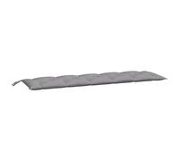 vidaXL Coussin de Banc de Jardin, Coussin de Siège, Coussin de Banc de Patio, Coussin de Meuble de Jardin d'Extérieur, Gris 180x50x7 cm Tissu Oxford