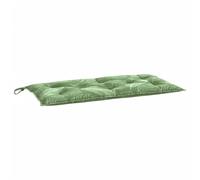 vidaXL Coussin de Banc de Jardin, Coussin de Siège, Coussin de Banc de Patio, Coussin de Meuble de Jardin d'Extérieur, Motif de Feuilles 100x50x7 cm