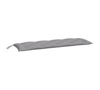 vidaXL Coussin de banc de jardin Gris 150x50x7 cm Tissu Oxford