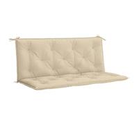 vidaXL Coussin de Banc de Jardin, Coussin de Siège, Coussin de Remplacement pour Meuble Patio Extérieur, Beige 120x(50+50) x7 cm Tissu Oxford