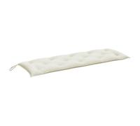 vidaXL Coussin de Banc de Jardin crème mélangé 150x50x7 cm Tissu, Coussin, Coussin de Banc, Coussin de Jardin, Coussin d'extérieur, Coussin de siège