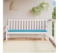vidaXL Coussin de banc de jardin – Galette de chaise antidérapante 200x50x3 cm Tissu Turquoise
