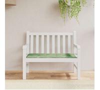 vidaXL Coussin de banc de jardin – Galette antidérapante motif feuilles 120x50x4 cm