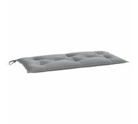 vidaXL Coussin de banc de jardin avec cordons – Imperméable Tissu Oxford Gris 100x50x7 cm