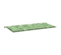 vidaXL Coussin de Banc de Jardin Motif de Feuilles 120x50x3 cm