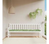 vidaXL Coussin de banc de jardin Motif de feuilles 200x50x7 cm Tissu d'extérieur