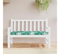 vidaXL Coussin de banc de jardin Motif de feuilles 378951 Extérieur/Intérieur
