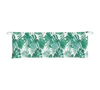 vidaXL Coussin de banc de jardin 378972 Motif de feuilles Multicolore