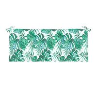 vidaXL Coussin de Banc de Jardin Motif de Feuilles, Coussin de Siège, Coussin de Meuble de Terrasse Patio Salon Extérieur Intérieur