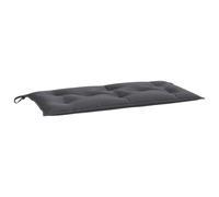 vidaXL Coussin de Banc de Jardin, Revêtement de Banc avec Cordes, Coussin d'Extérieur Imperméable, Anthracite 110x50x7 cm Tissu Oxford