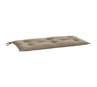 vidaXL Coussin de Banc de Jardin, Revêtement de Banc avec Cordes, Coussin d'Extérieur Imperméable Terrasse, Taupe 110x50x7 cm Tissu Oxford