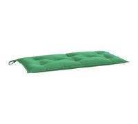 vidaXL Coussin de Banc de Jardin, Revêtement de Banc avec Cordes, Coussin d'Extérieur Imperméable Terrasse, Vert 110x50x7 cm Tissu Oxford