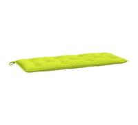 vidaXL Coussin de Banc de Jardin, Revêtement de Banc avec Jeux de Cordes, Coussin d'Extérieur Imperméable, Vert Brillant 120x50x7cm Tissu Oxford