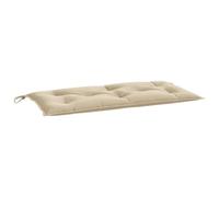 vidaXL Coussin de Banc de Jardin, Revêtement de Banc avec Jeux de Cordes, Coussin d'Extérieur Imperméable, Beige 100x50x7 cm Tissu Oxford
