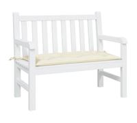 vidaXL Coussin de banc de jardin crème 100x50x7 cm tissu Oxford