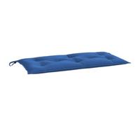 vidaXL Coussin de Banc de Jardin, Revêtement de Banc avec Jeux de Cordes, Coussin d'Extérieur Imperméable, Bleu 100x50x7 cm Tissu Oxford