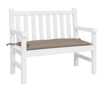 vidaXL Coussin de Banc de Jardin, Revêtement de Banc avec Jeux de Cordes, Coussin d'Extérieur Imperméable, Taupe 100x50x7 cm Tissu Oxford