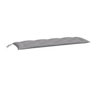 Coussin de Banc de Jardin, Revêtement de Banc avec Jeux de Cordes, Coussin d'Extérieur Imperméable, Gris 150x50x7 cm 361603