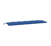 vidaXL Coussin de Banc de Jardin, Revêtement de Banc avec Jeux de Cordes, Coussin d'Extérieur Imperméable, Bleu Royal 180x50x7 cm Tissu Oxford