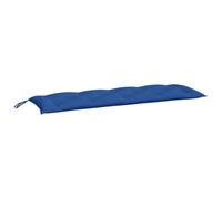 vidaXL Coussin de Banc de Jardin, Revêtement de Banc avec Jeux de Cordes, Coussin d'Extérieur Imperméable, Bleu Royal 150x50x7 cm Tissu Oxford