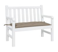 vidaXL Coussin de Banc de Jardin, Revêtement de Banc avec Jeux de Cordes, Coussin d'Extérieur Imperméable, Taupe 100x50x7 cm Tissu Oxford